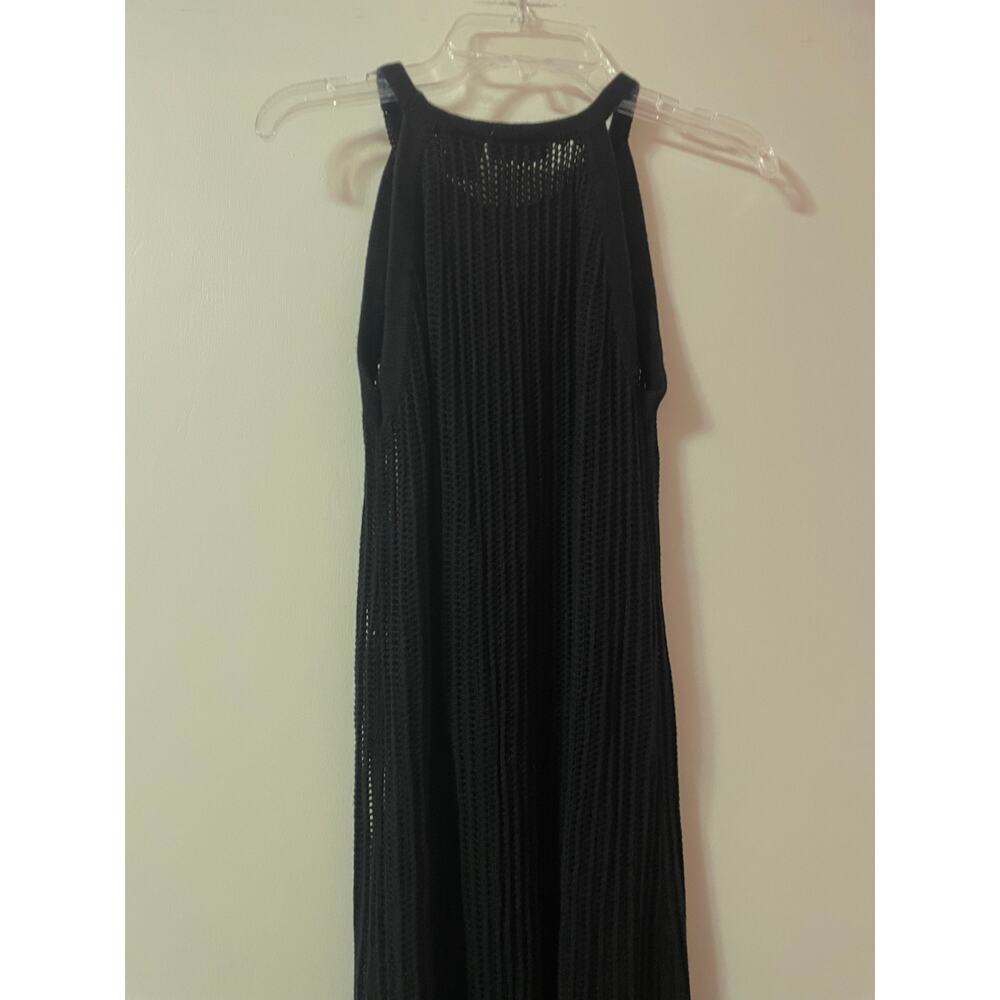 Tahari black crotchet maxi dress